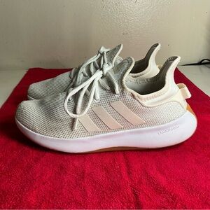 Adidas Cream Women’s Knit Sneakers 6:5